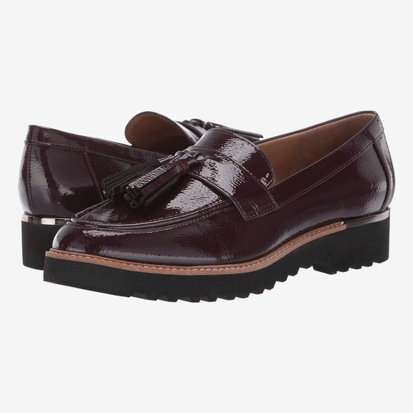 Franco Sarto Carolynn Lug-Sole Loafer in Maroon - Picture 2 of 7